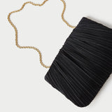 Loeffler Randall - Brit Black Flat Pleated Clutch