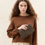 Loeffler Randall - Brit Brown/Black Check Pleated Clutch