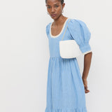 Loeffler Randall - Brit White Flat Pleated Clutch