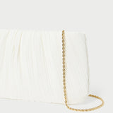 Loeffler Randall - Brit White Flat Pleated Clutch