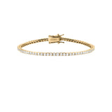 Dorsey - KATE RIVIÈRE BRACELET IN 2MM MOISSANITE, 18K GOLD VERMEIL