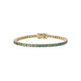Dorsey - MOSS RIVIÈRE BRACELET IN 3MM LAB LIGHT GREEN TOURMALINE