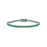 Dorsey - KATE RIVIÈRE BRACELET IN 3MM LAB EMERALD