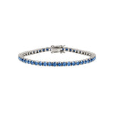Dorsey - KATE RIVIÈRE BRACELET IN 3MM SLATE BLUE MOISSANITE
