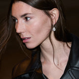 Dorsey - BRONWYN PEAR - CUT EARRINGS IN MOISSANITE, STERLING SILVER