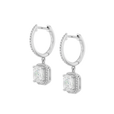 Dorsey - BRONWYN ASSCHER - CUT EARRINGS IN MOISSANITE, STERLING SILVER