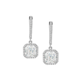 Dorsey - BRONWYN ASSCHER - CUT EARRINGS IN MOISSANITE, STERLING SILVER
