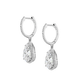 Dorsey - BRONWYN PEAR - CUT EARRINGS IN MOISSANITE, STERLING SILVER