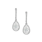 Dorsey - BRONWYN PEAR - CUT EARRINGS IN MOISSANITE, STERLING SILVER