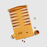 Métier - Backgammon Set Smooth Calfskin Izamal Yellow