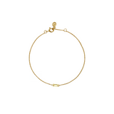 Dorsey - BAGUETTE LAB YELLOW SAPPHIRE GOLD CHAIN BRACELET
