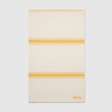 Metier - Small Beach Blanket Sustainable Cotton Moroccan Jacquard and Izamal Yellow