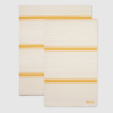 Metier - Small Beach Blanket Sustainable Cotton Moroccan Jacquard and Izamal Yellow