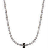 Dorsey - TWO-ROW RIVIÈRE PENDANT IN NANO BLACK ONYX