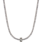 Dorsey - TWO-ROW RIVIÈRE PENDANT IN LAB LIGHT GREEN TOURMALINE