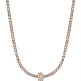 Dorsey - THREE-ROW RIVIÈRE PENDANT, LAB DIAMOND, GOLD