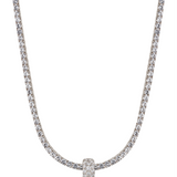 Dorsey - THREE-ROW RIVIÈRE PENDANT, LAB DIAMOND, SILVER