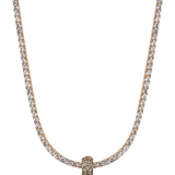 Dorsey - THREE-ROW RIVIÈRE PENDANT, LAB LIGHT GREEN TOURMALINE, GOLD