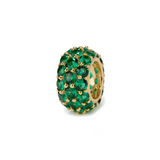 Dorsey - THREE-ROW RIVIÈRE PENDANT, NANO CRYSTAL EMERALD, GOLD