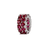 Dorsey - TWO-ROW RIVIÈRE PENDANT IN LAB RED SAPPHIRE