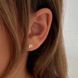 Kinn - Bébé Flower Stud Earrings Diamond