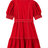 Cartolina - GD26 Bonnie Mini Dress - Red