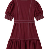 Cartolina - GD26 Bonnie Mini Dress - Maroon