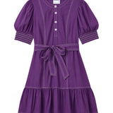 Cartolina - GD26 Bonnie Mini Dress - Royal Purple