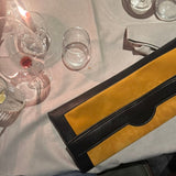 Jamie Haller - The Document Clutch in Yellow / Black