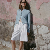 Ciao Lucia - Aldine White Chino Short