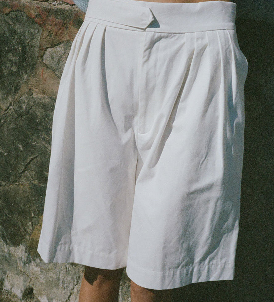 Ciao Lucia - Aldine White Chino Short