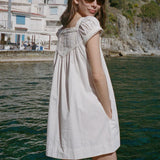 Ciao Lucia - Brynn Ivory Cotton Poplin Dress