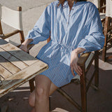 Ciao Lucia - Felina Stripe Shirting Dress
