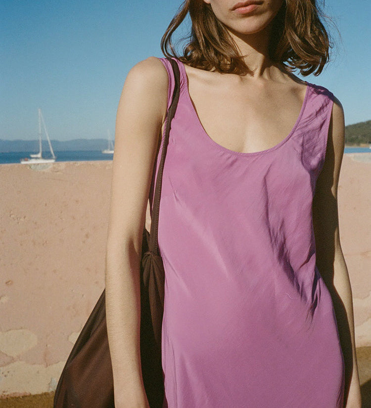 Ciao Lucia - Leticia Orchid Satin Dress
