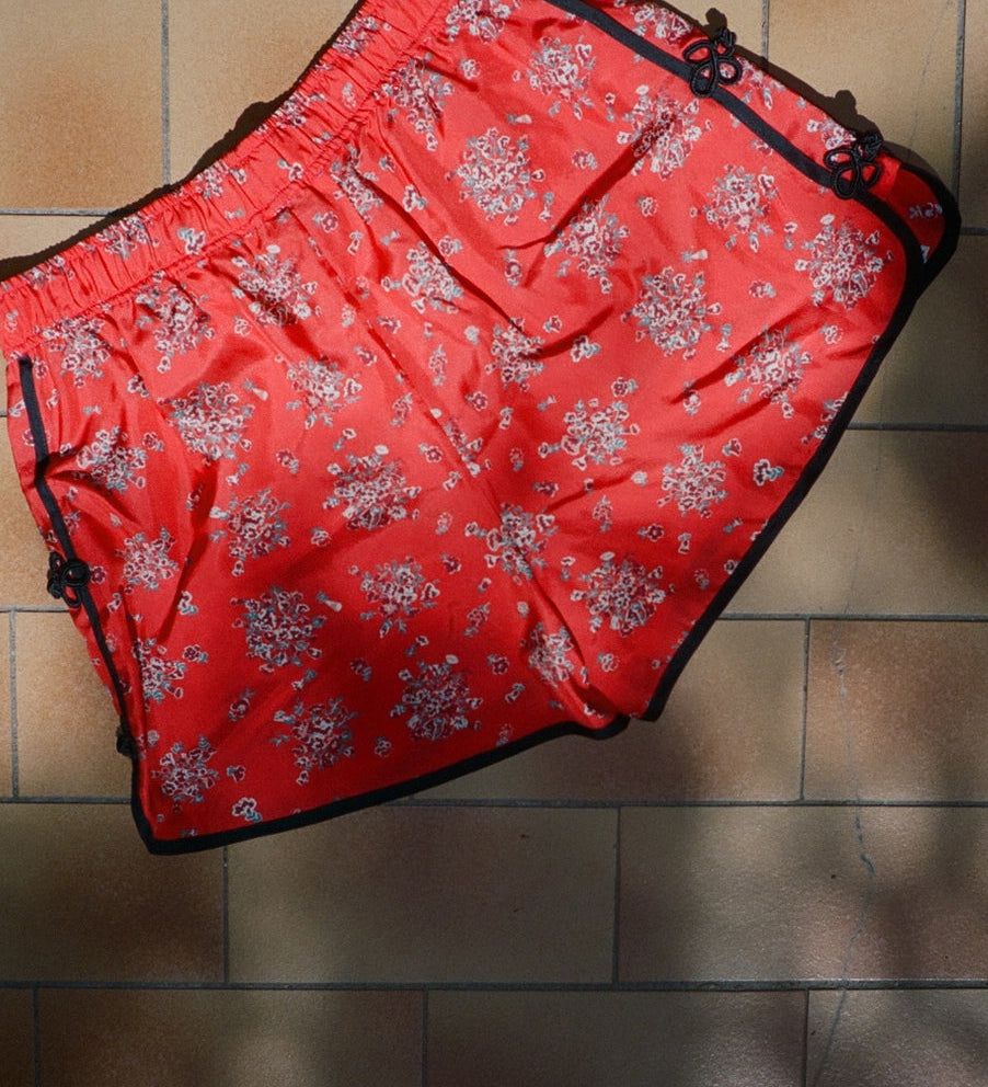 Ciao Lucia - Bibbi Red Begonia Silk Short