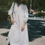 Ciao Lucia - Ingrid White Cotton Voile Dress