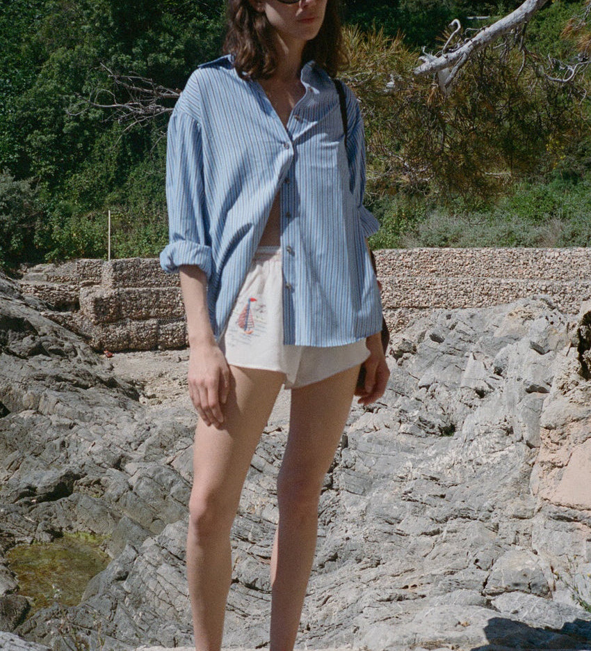 Ciao Lucia - Indra Stripe Shirting Shirt