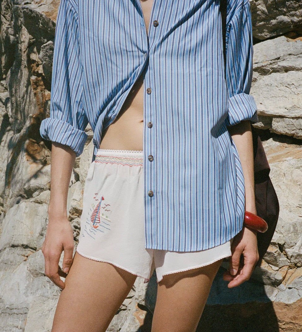 Ciao Lucia - Indra Stripe Shirting Shirt