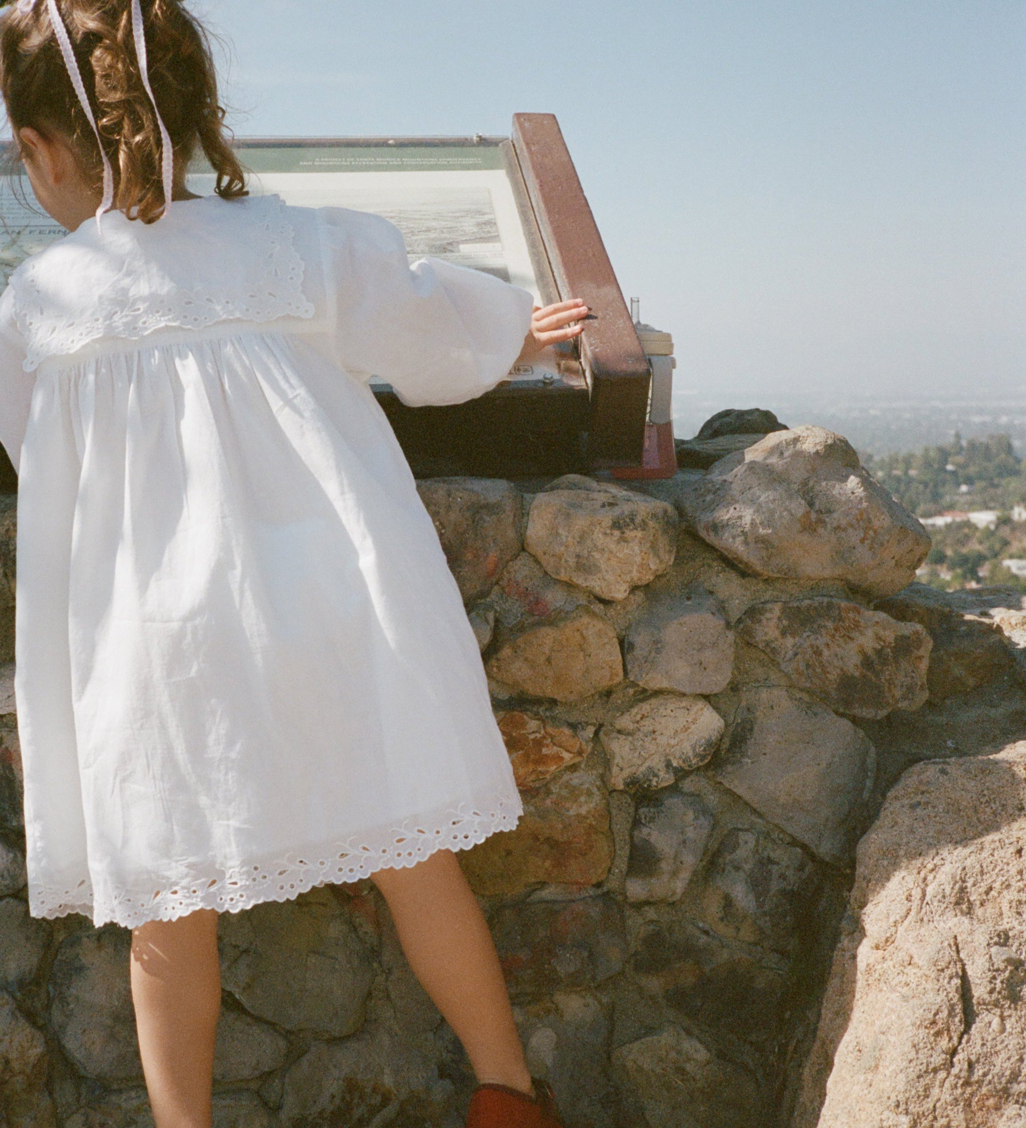 Ciao Lucia - Ciao Bambini Jonita White Voile Dress