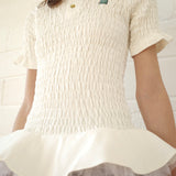 Conner Ives - The Shirred Henley Tutu Top