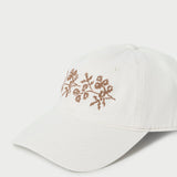 Loeffler Randall - Cairo Natural/Brown Embroidered Cap