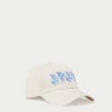 Loeffler Randall - Cairo Natural/Blue Embroidered Cap