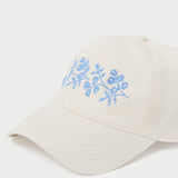 Loeffler Randall - Cairo Natural/Blue Embroidered Cap