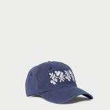 Loeffler Randall - Cairo Navy/Cream Embroidered Cap