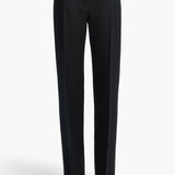 Khaite - Callen Pant in Dark Navy with Stripe