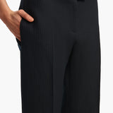 Khaite - Callen Pant in Dark Navy with Stripe