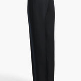 Khaite - Callen Pant in Dark Navy with Stripe