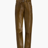Khaite - Callum Pant in Almond Haircalf