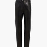 Khaite - Callum Pant in Black Textured Lamb