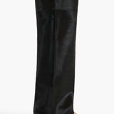Khaite - Callum Pant in Chocolate Haircalf